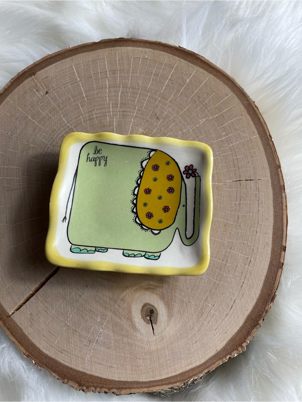 Elephant Ring Trinket Jewelry Holder Bowl